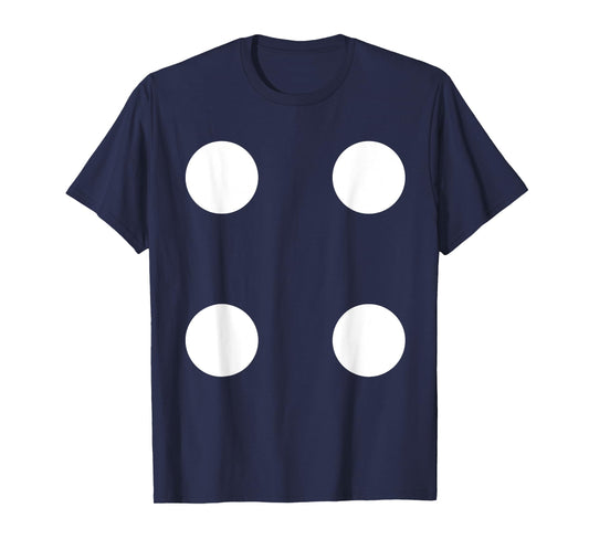 Human Dice Number 4 Group Matching Halloween Costume Family T-Shirt