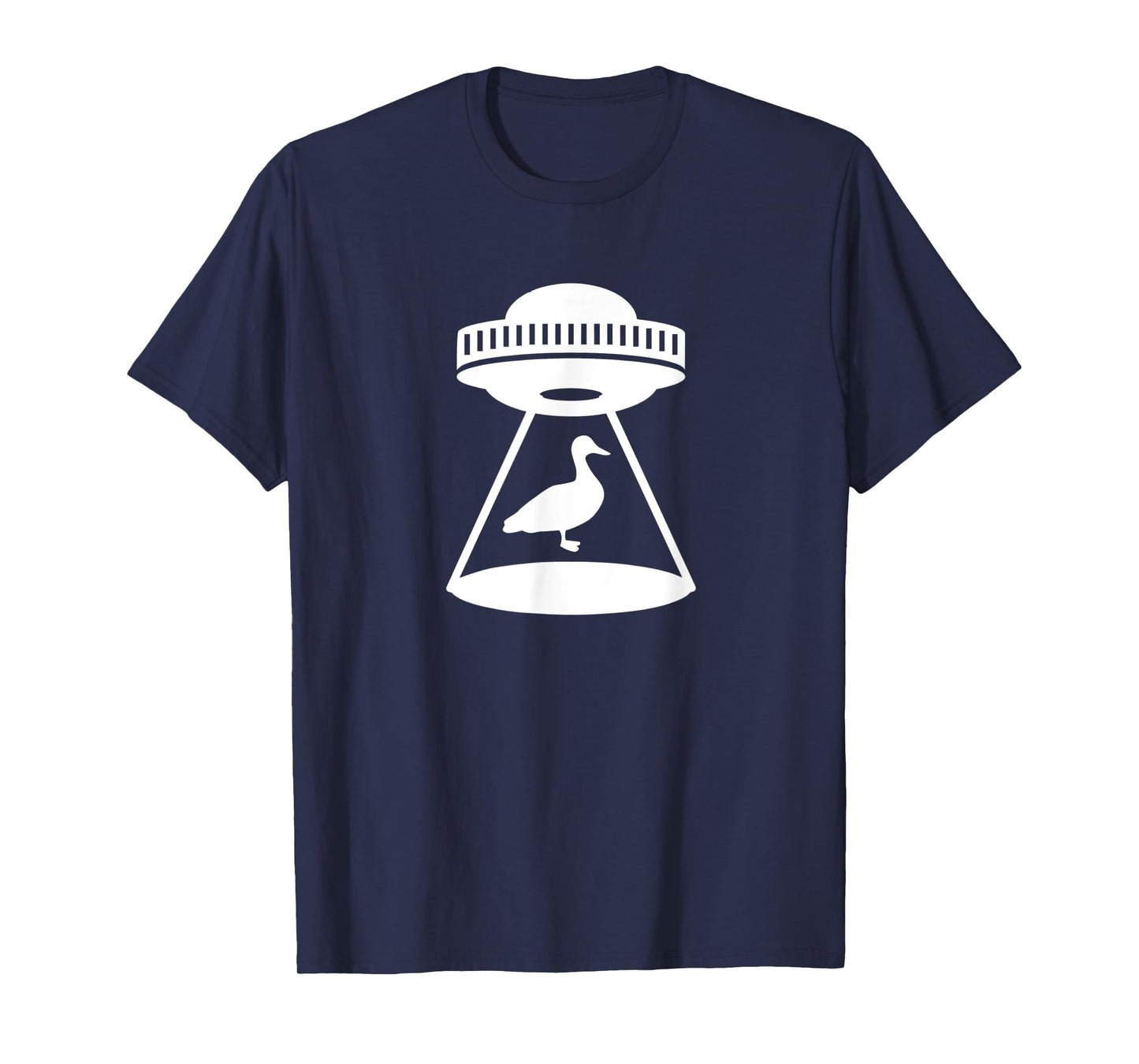 Duck Abduction Alien Spaceship Space Water Fowl Mallard T-Shirt