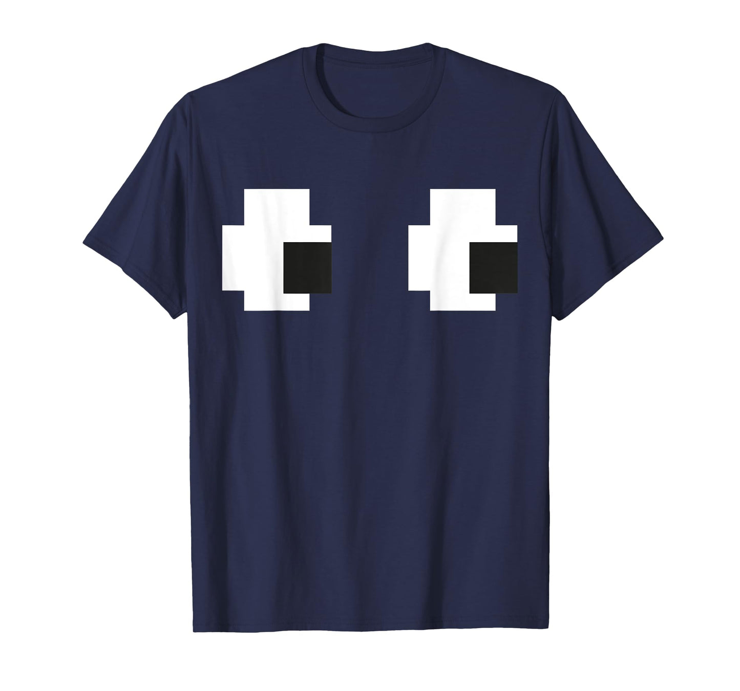 Retro Arcade Game Ghost Eyes Halloween Group Costume T-Shirt