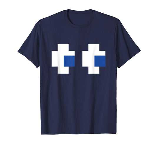 Retro Arcade Gaming Halloween Ghost Partner Group Costume T-Shirt