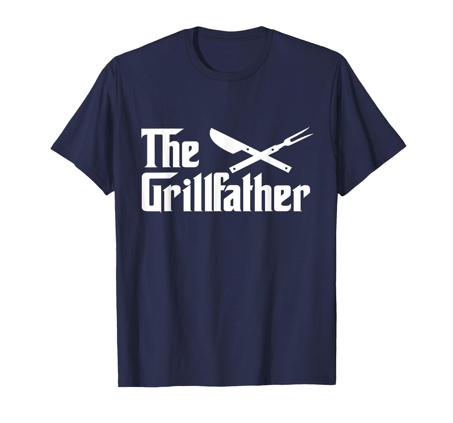 The Grillfather BBQ Grill & Smoker for Men Funny Cool BBQ T-Shirt