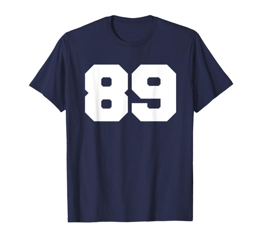 Number 89 Sports Jersey Player #89 Fan FRONT PRINT Varsity T-Shirt