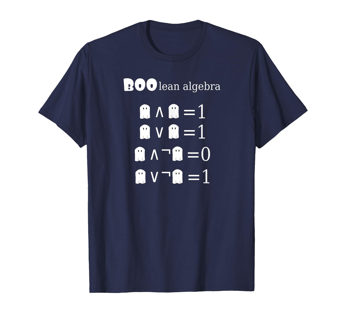 Boo-lean Algebra Halloween Math T-Shirt