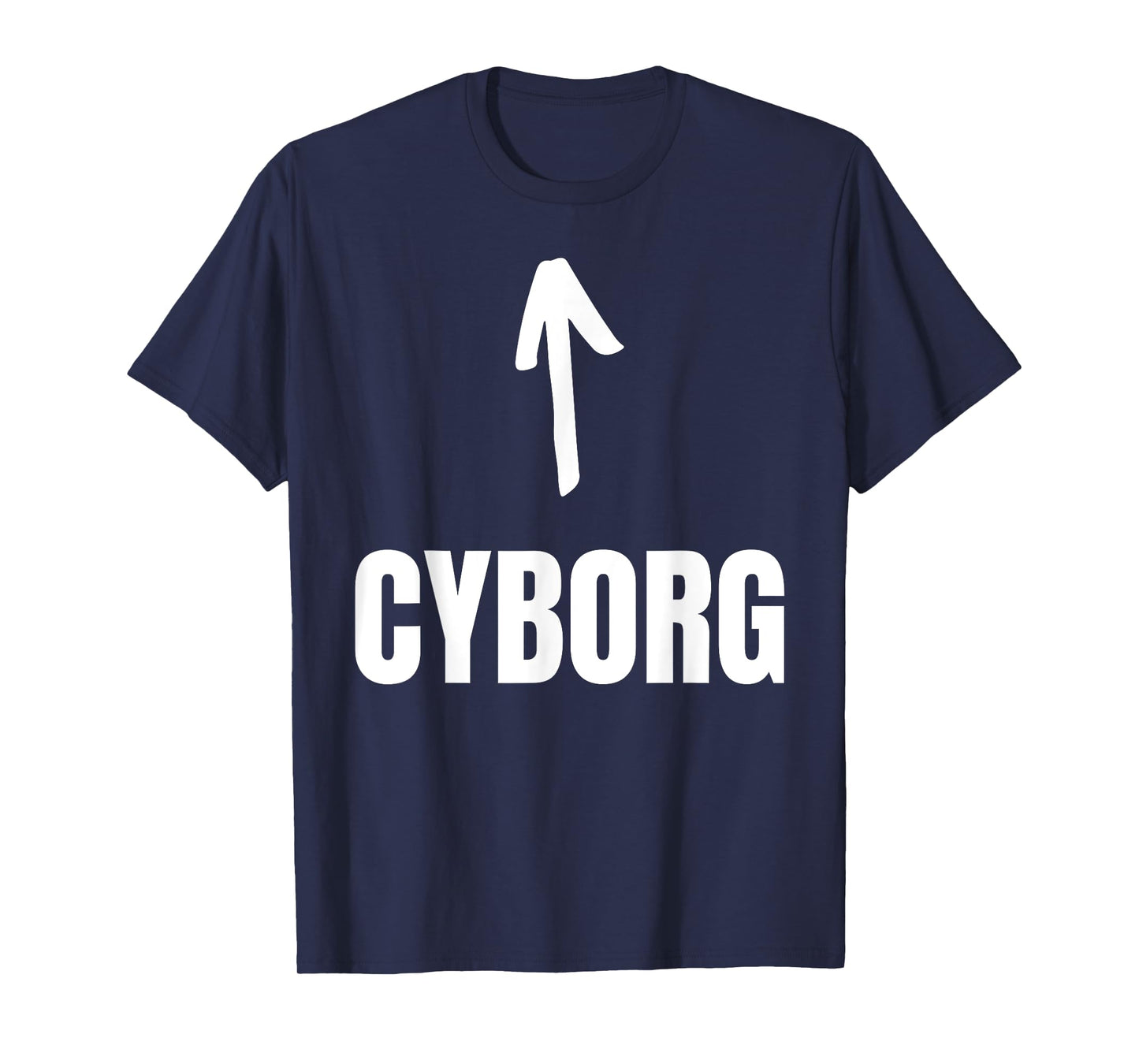 Halloween Cyborg T-Shirt - Unisex-Adults, Kids - Black - Short Sleeve - Crew Neck - Small - Funny Cyborg Design