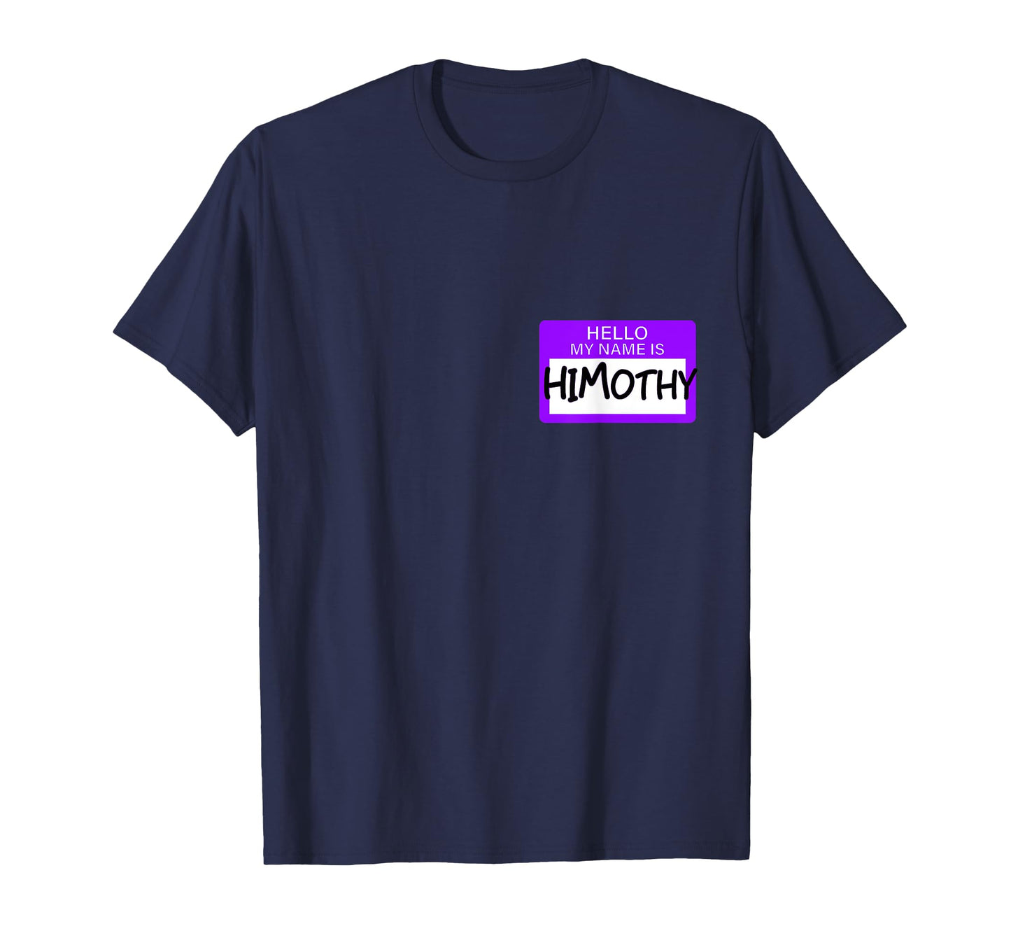 Purple Himothy Purple Color Graphic T-Shirt