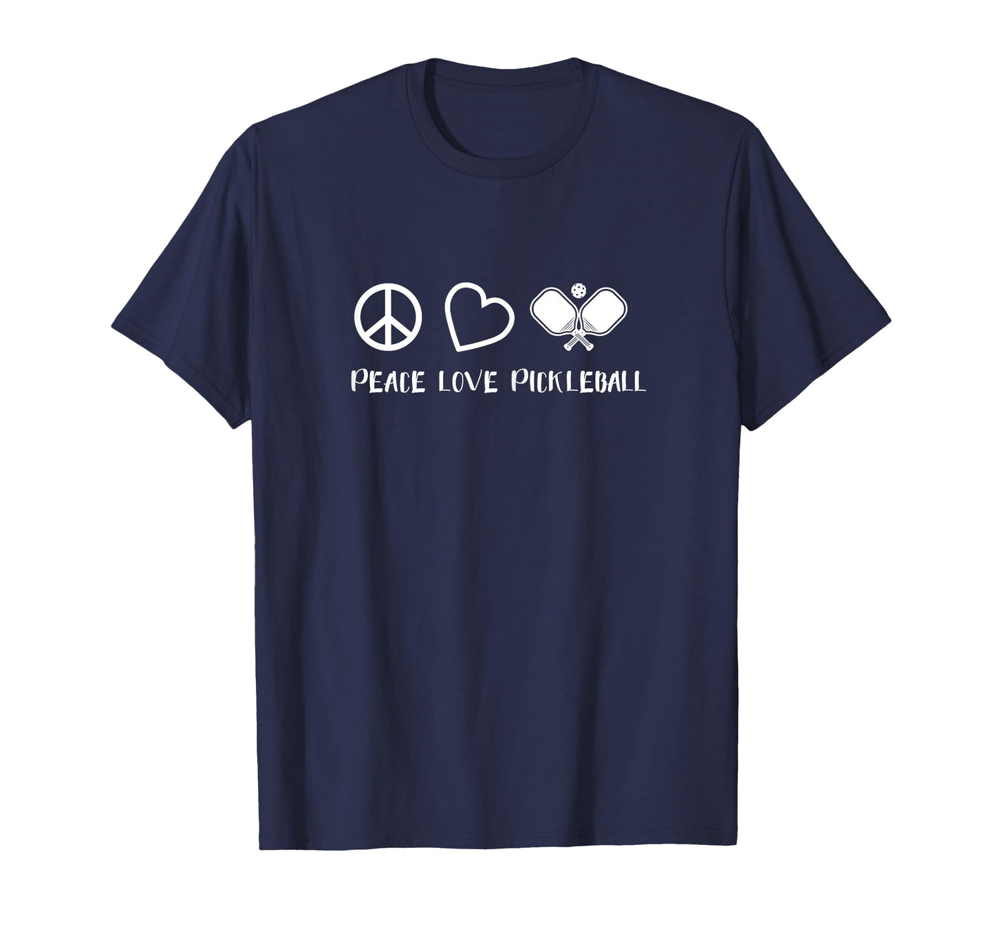 Peace Love Pickleball Funny Pickleball Player Gift T-Shirt