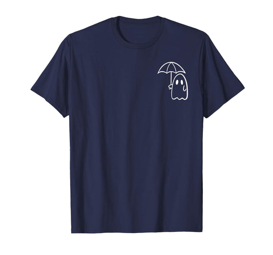 Funny Umbrella Ghost Halloween Spooky Holiday T-Shirt
