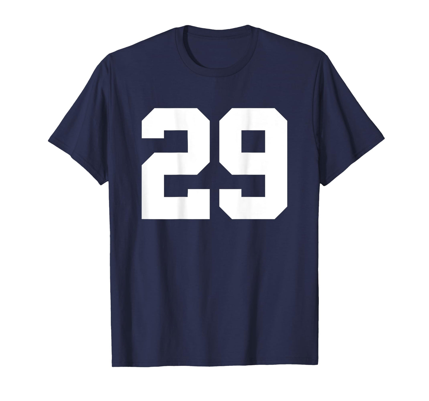 Number 29 (on Back) Sports Team Jersey Number T-Shirt