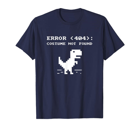 404 Error Costume Not Found Shirt Funny Halloween Internet T-Shirt