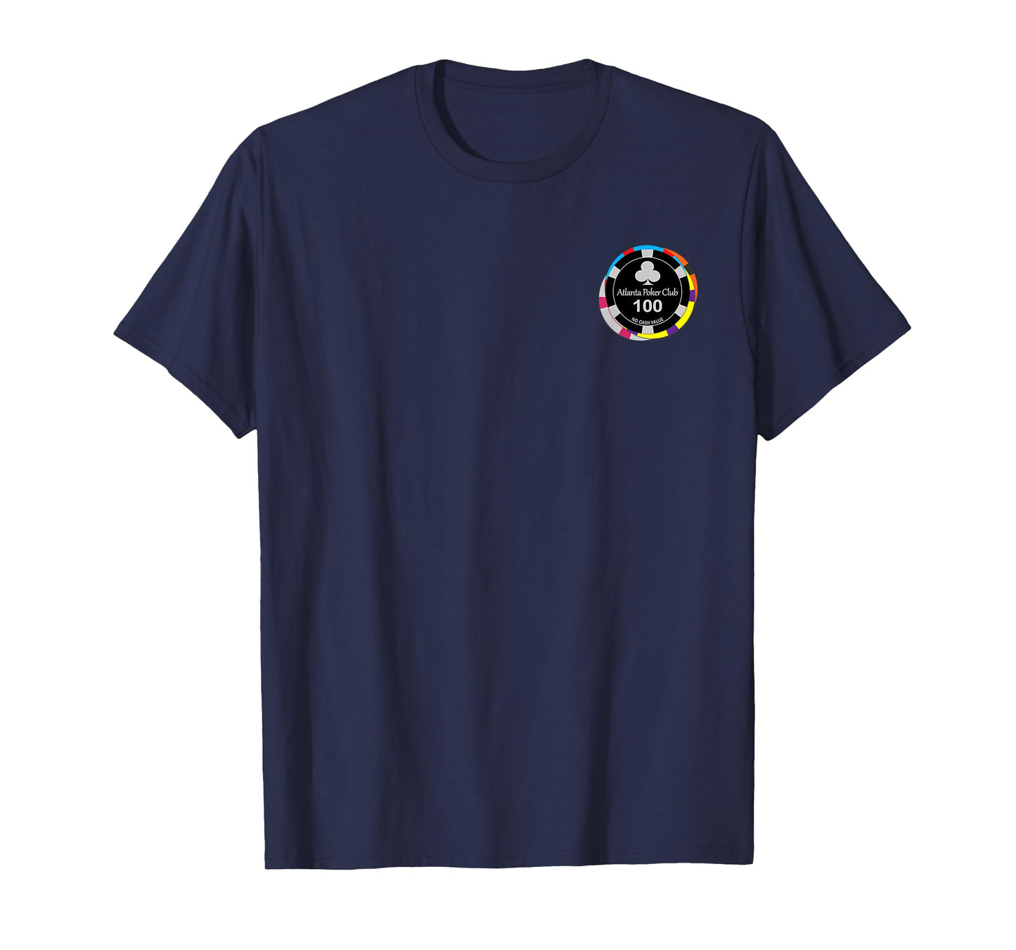 Atlanta Poker Club Multi-Chip Small Logo T-Shirt T-Shirt