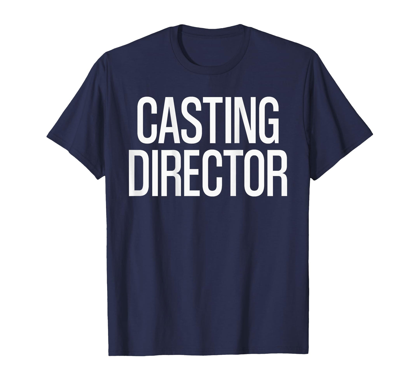 Bold Casting Director Text PRINT ON BACK | Film Crew T-Shirt