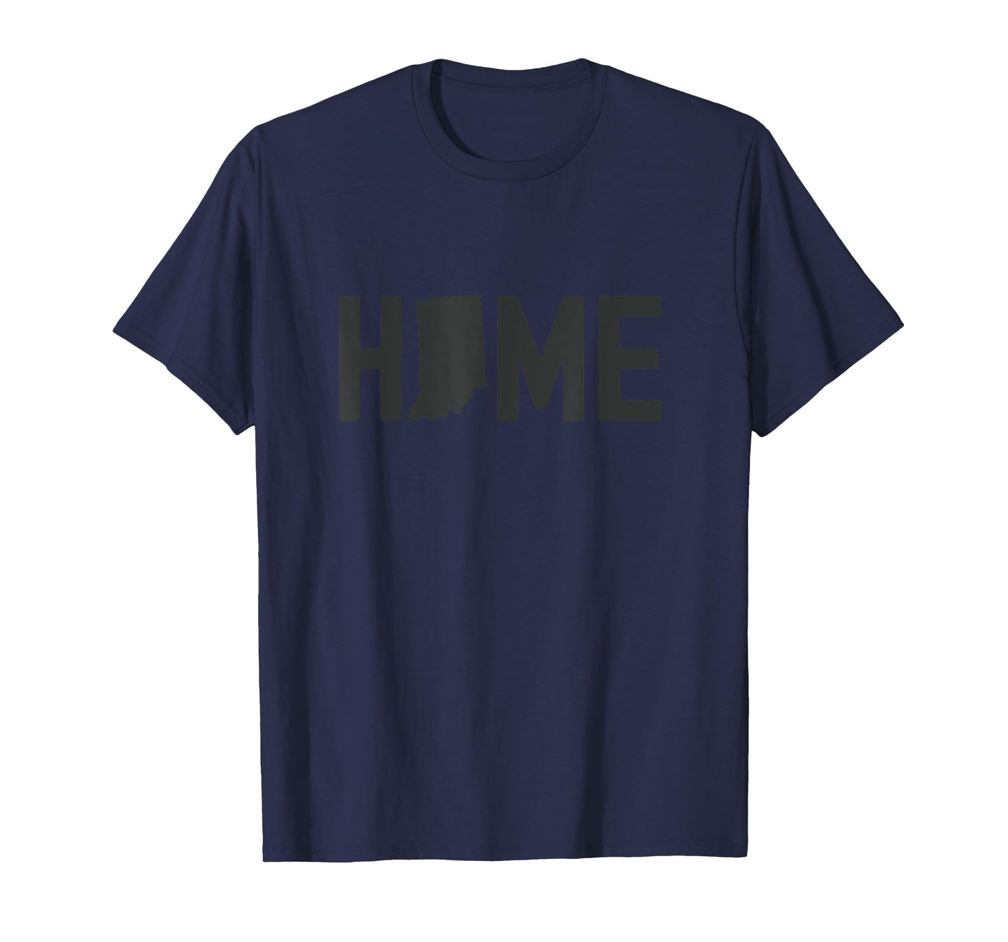 Indiana Is Home Vintage American State Map Outline IN USA T-Shirt