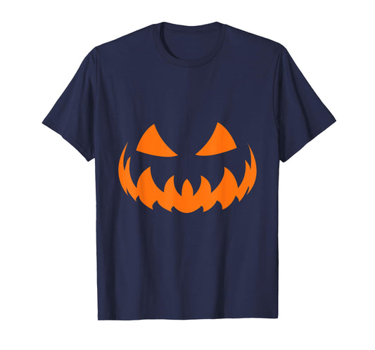 Halloween Scary Pumpkin Face Jack O Lantern T-Shirt