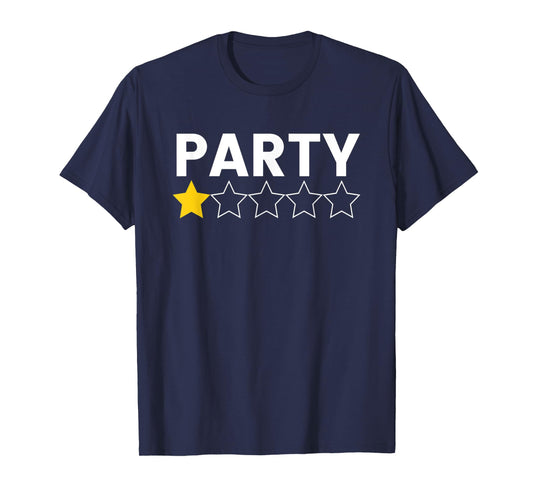 Party Pooper One Star Funny T-Shirt