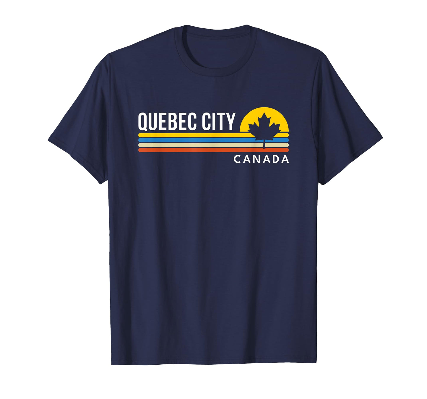 Quebec City Canada Flag Vintage Retro Souvenirs T-Shirt