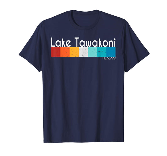 Vintage Retro Lake Tawakoni Texas Women Men Souvenirs T-Shirt