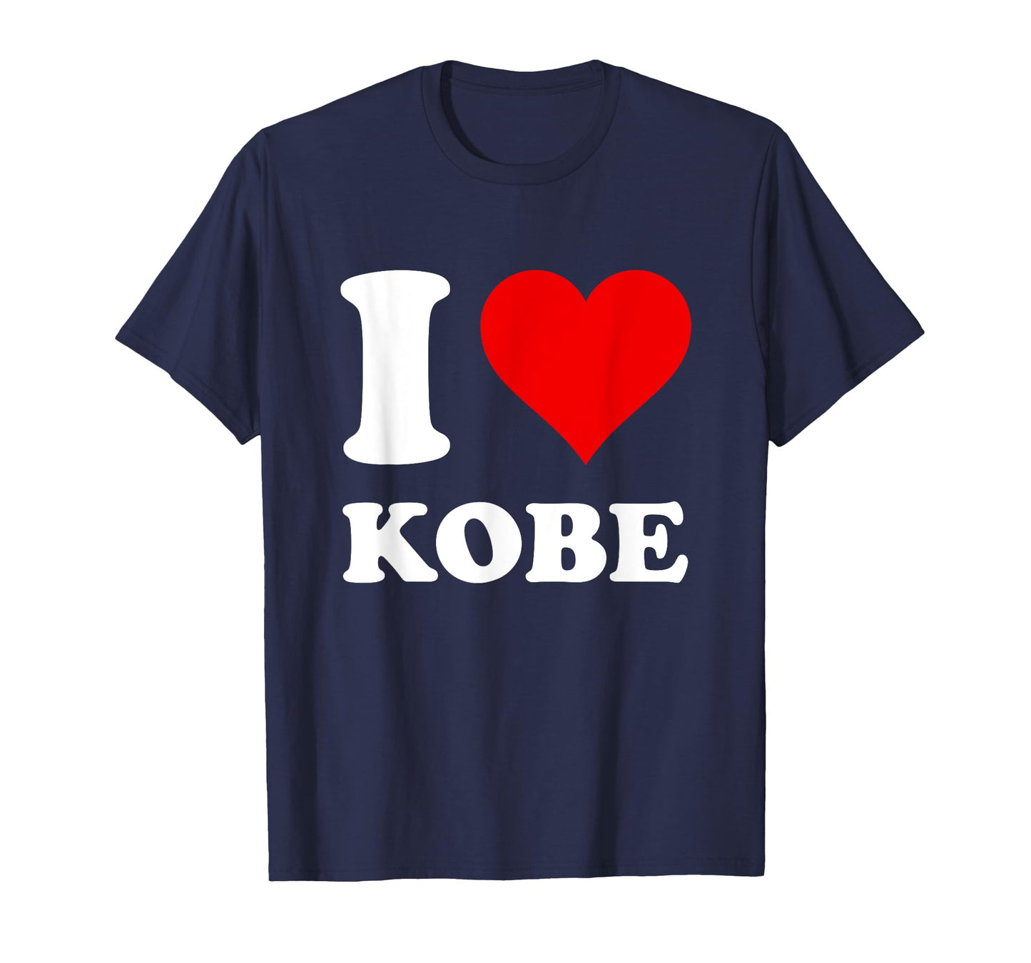 Red Heart I Love Kobe T-Shirt