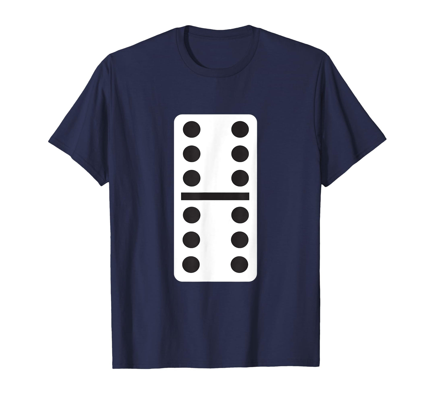 Double Six Dominoes Halloween Costume 6 Domino Game T-Shirt