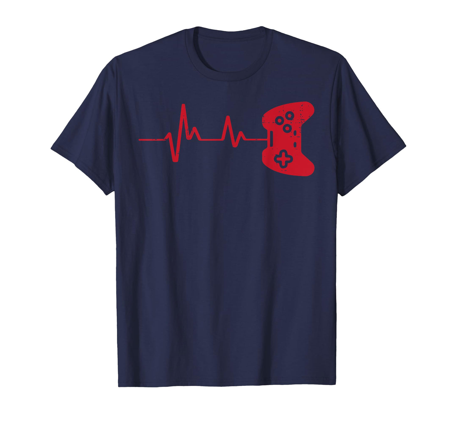 Gamer Heartbeat Game Controller Gaming Boys Kids Men Youth T-Shirt