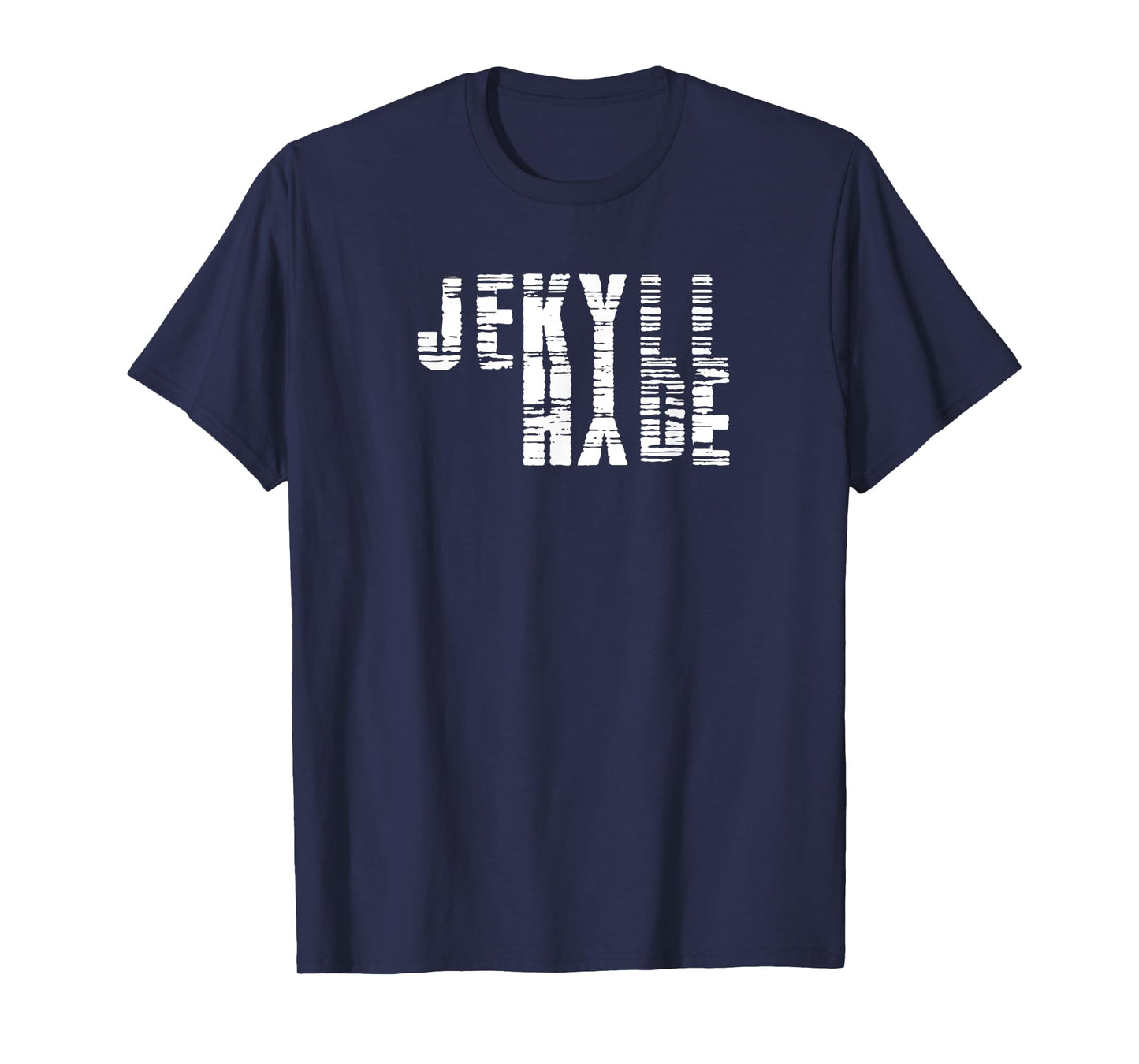 Dr. Jekyll Mr. Hyde Cool Graphic Text Design Halloween Shirt