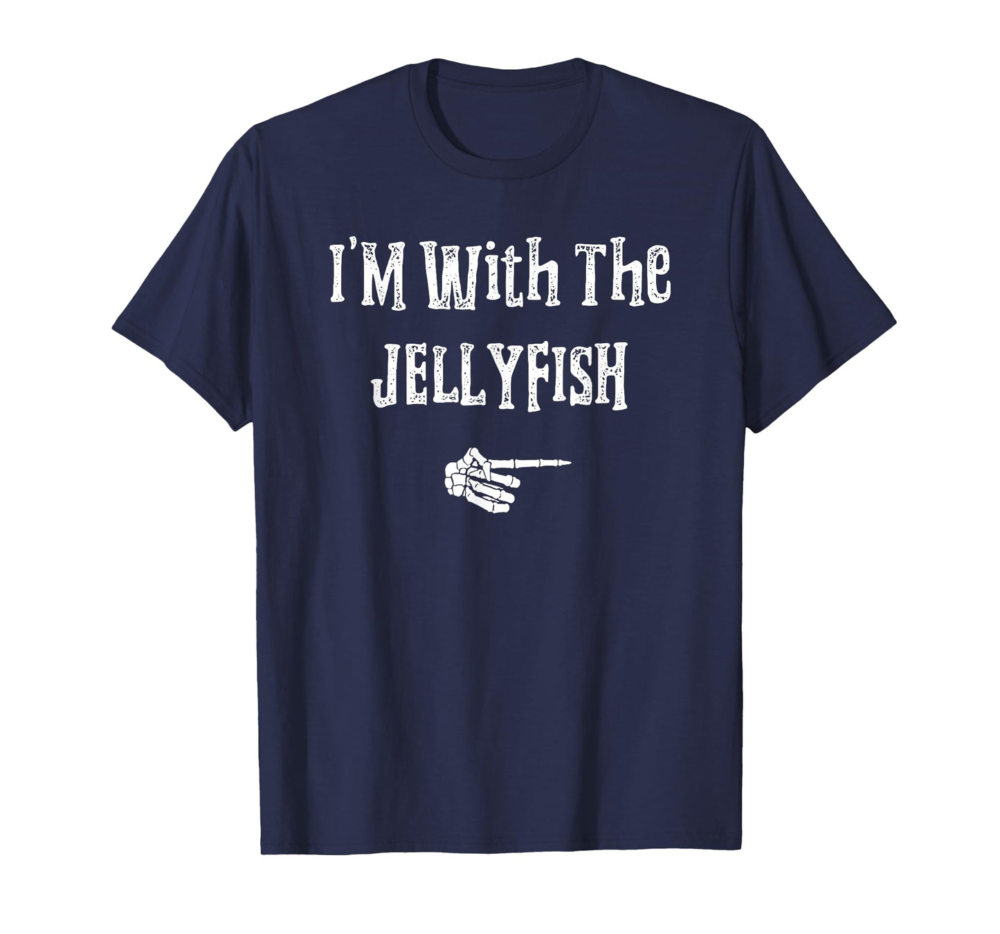 I'm with Jellyfish Halloween Costume Funny Couples Matching T-Shirt