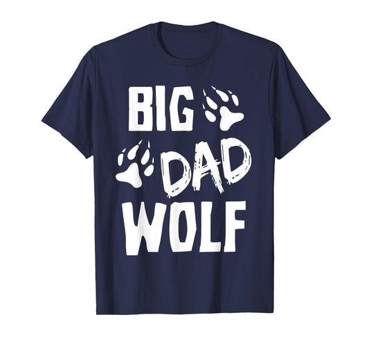 Halloween Shirt Dad Men Funny Costume Daddy Big Dad Wolf T-Shirt