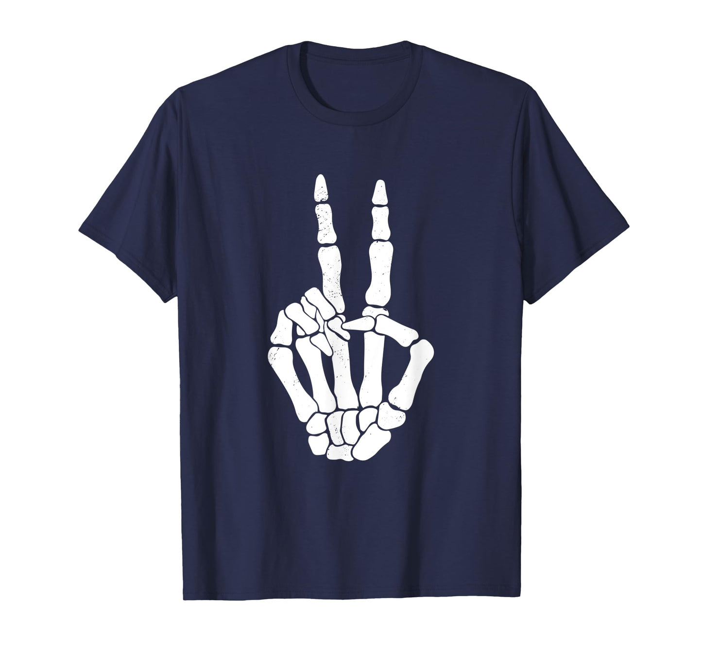 Skeleton Peace Sign Skeleton Halloween Creatures Love T-Shirt