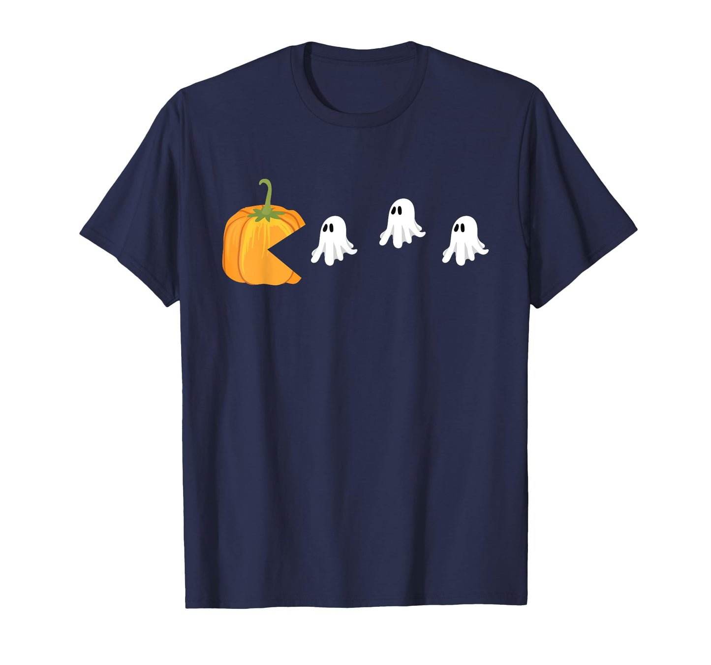 Pumpkin Eat Ghost Video Game Funny Gaming Halloween Gifts T-Shirt