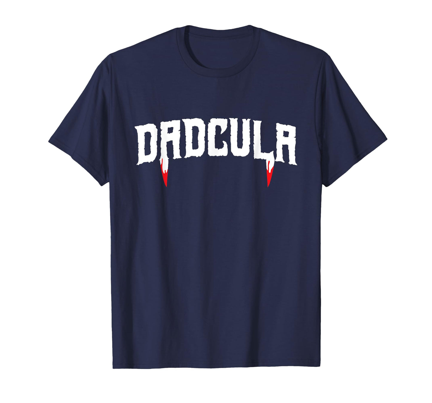 Funny Dadcula Halloween Dad Mens Costume Vampire Fangs T-Shirt