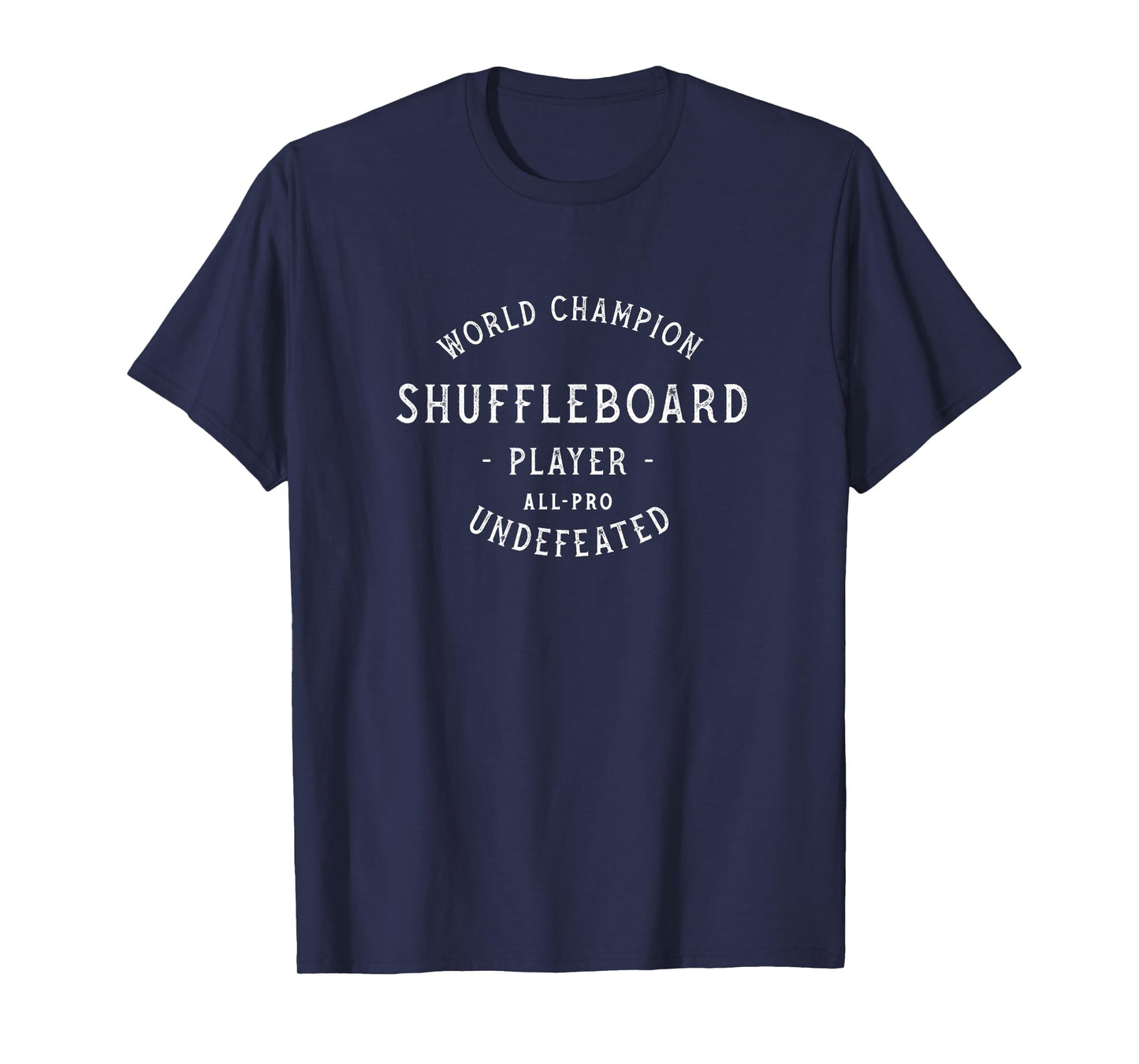 Retro World Champion Shuffleboard Player T-Shirt