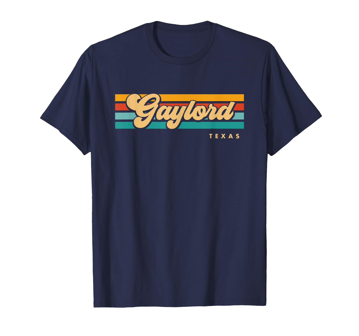 Vintage Sunset Stripes Gaylord, Texas T-Shirt