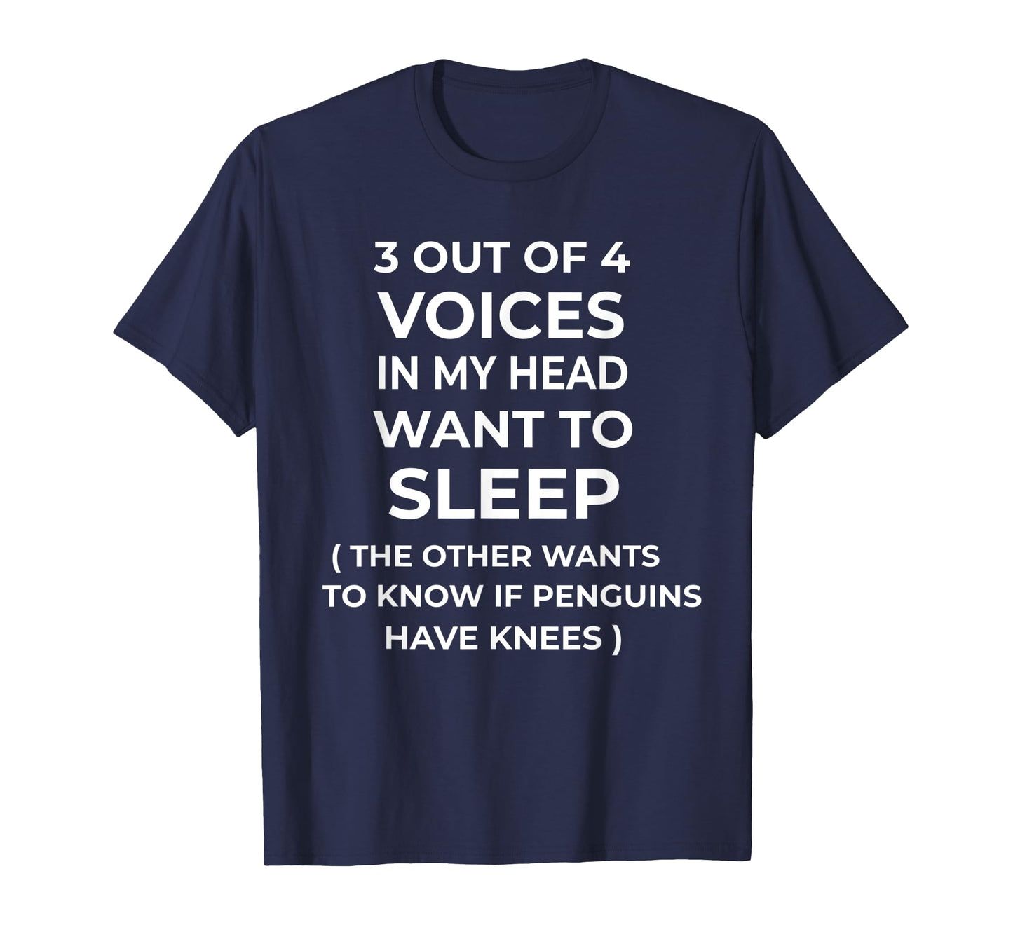 3 Out Of 4 Voices In My Head Funny Sarcastic Sarcasm T-Shirt