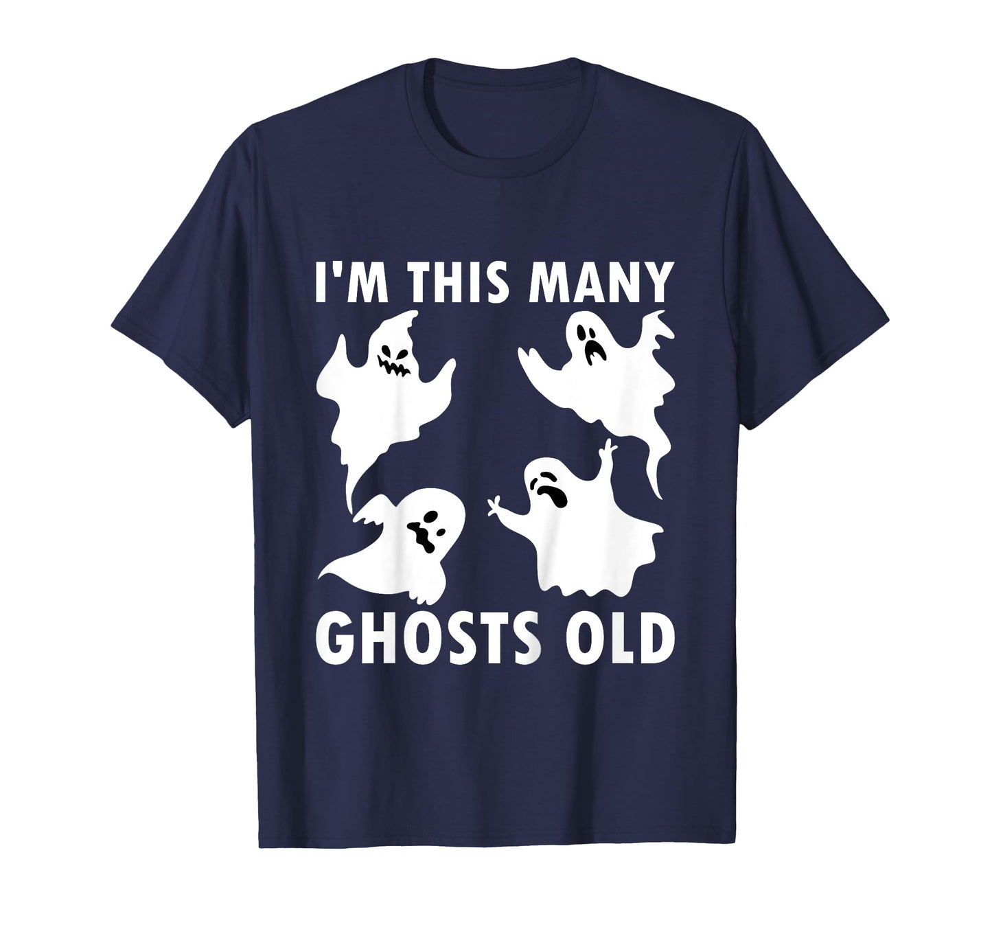 Kids 4 Year Old Boy Ghost Old 4th Birthday Kids T-Shirt