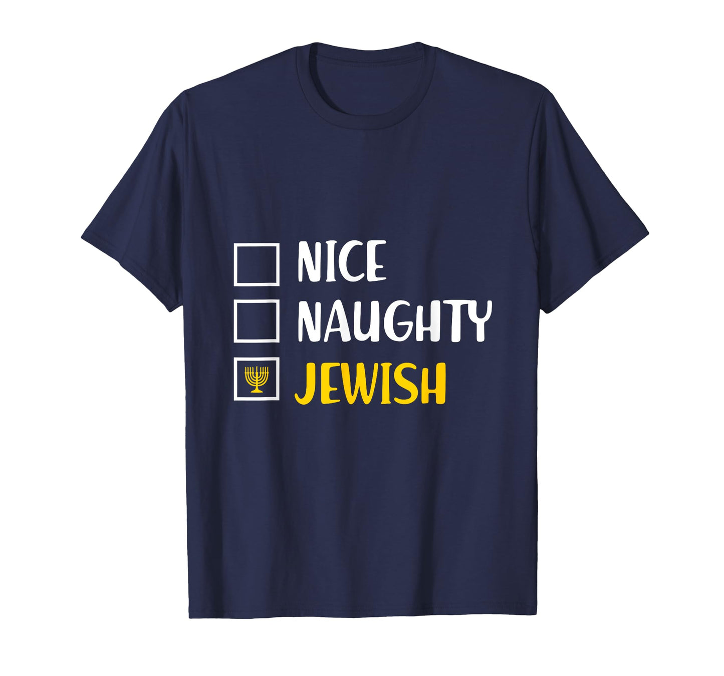 Funny Chanukah s Hanukkah Nice Naughty Jewish T-Shirt