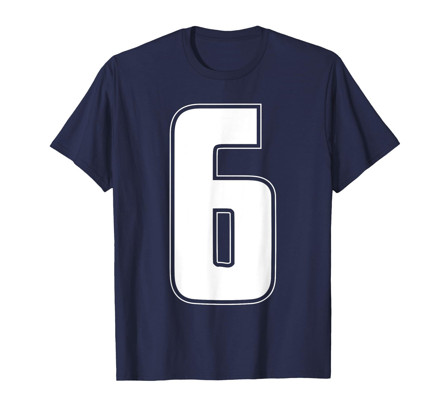 Halloween Group Costume #6 Sports Jersey Number 6 shirt T-Shirt