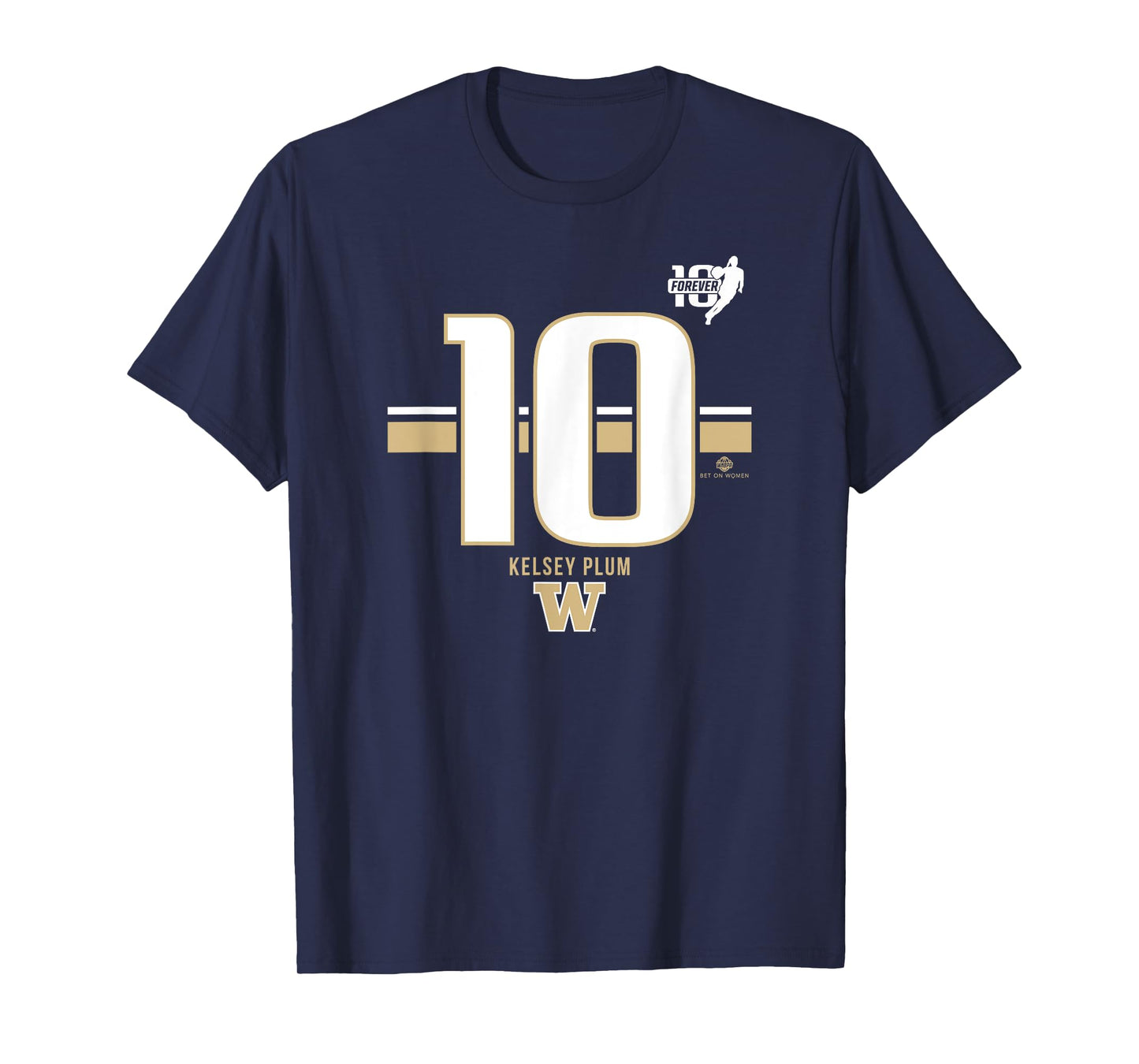 Washington Basketball: Kelsey Plum 10 Stripe T-Shirt