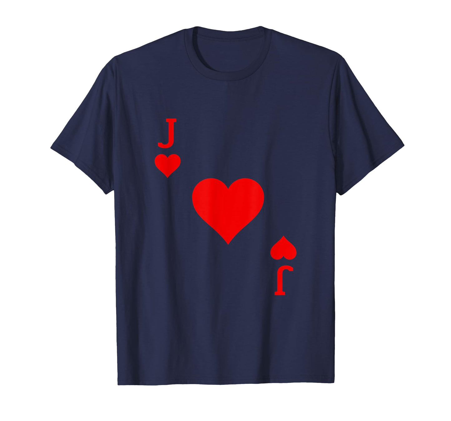 Jack of Hearts Deck of Cards Carnival Halloween Costume T-Shirt