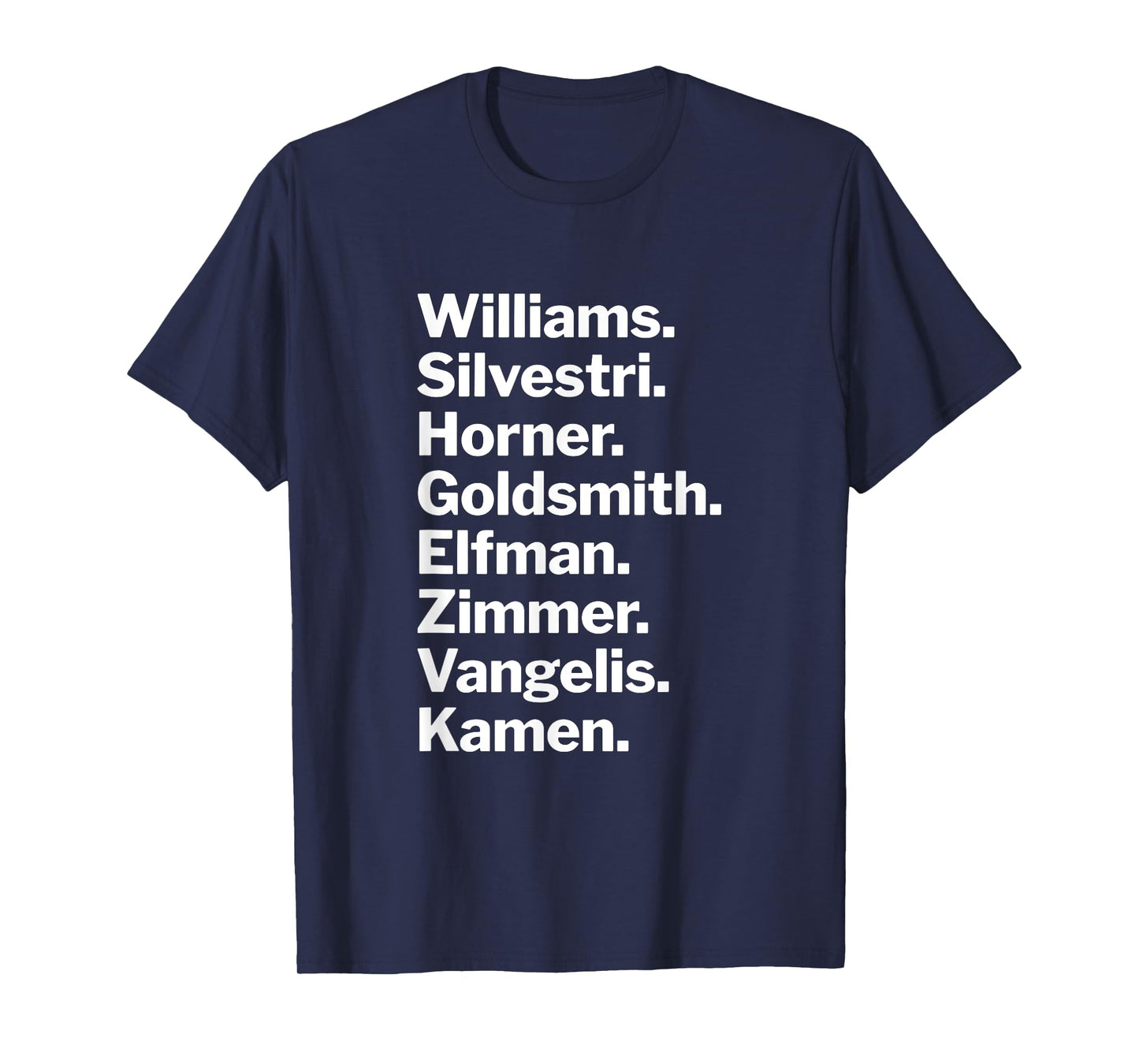 Gen X Film Composer Tribute – Minimalist Music Design T-Shirt
