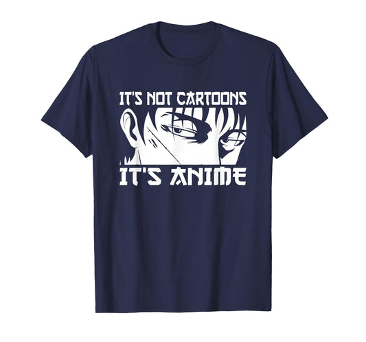It's not Cartoons It's Anime Men Teen Boy Otaku Anime T-Shirt