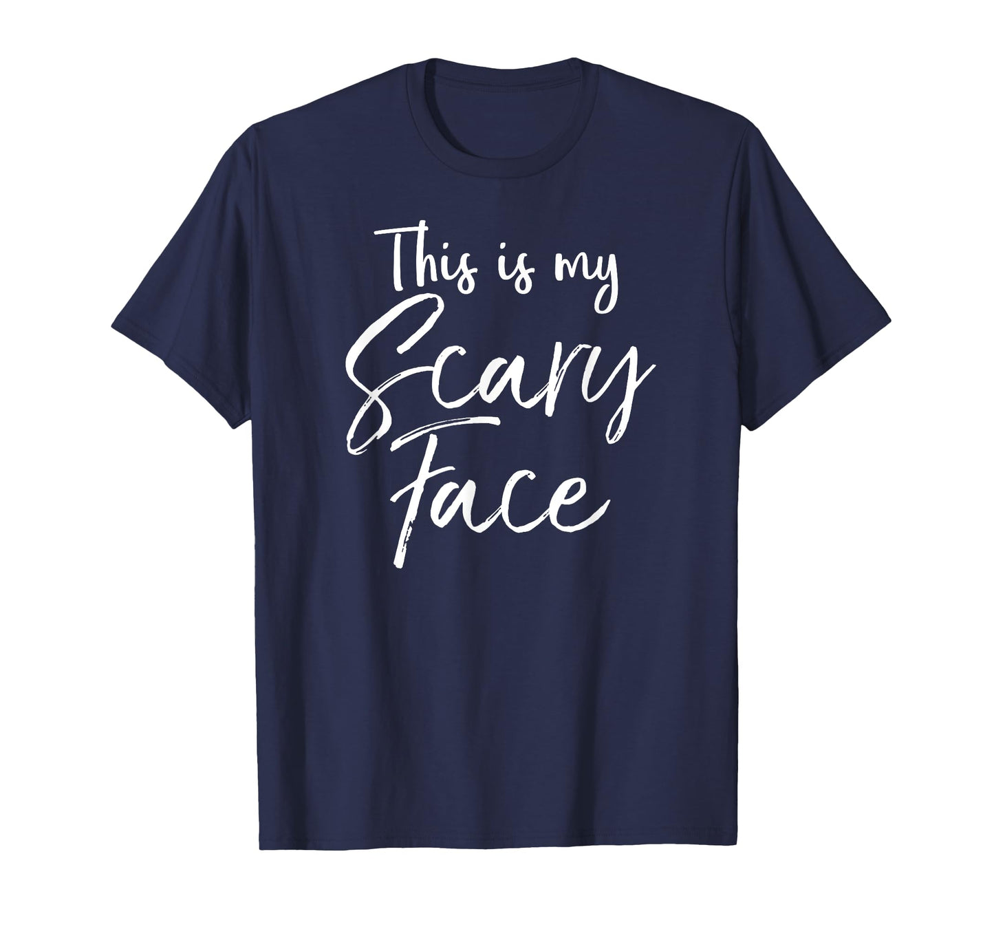 This is My Scary Face Shirt Funny Ironic Halloween Tshirt