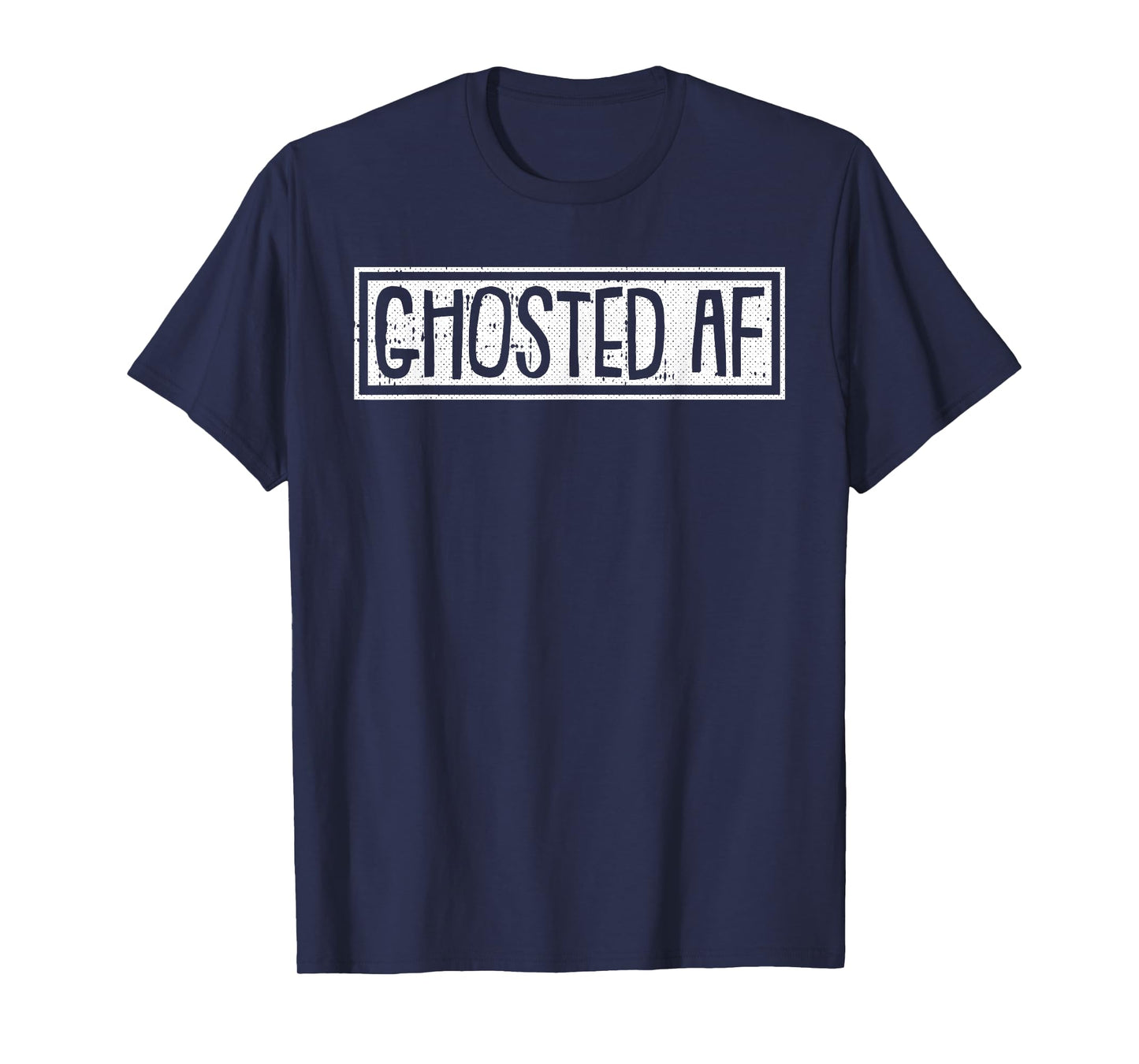 Ghosted AF Lazy Halloween Costume Funny Dating Pun Humor T-Shirt