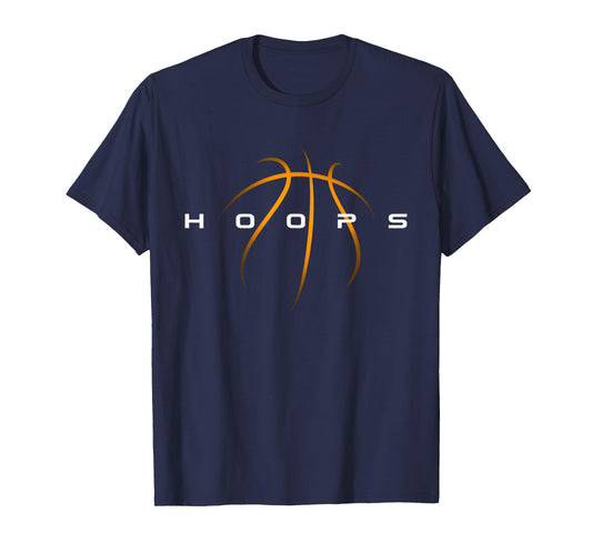 Hoops - Basketball Player Fan Basketball Coach T-Shirt