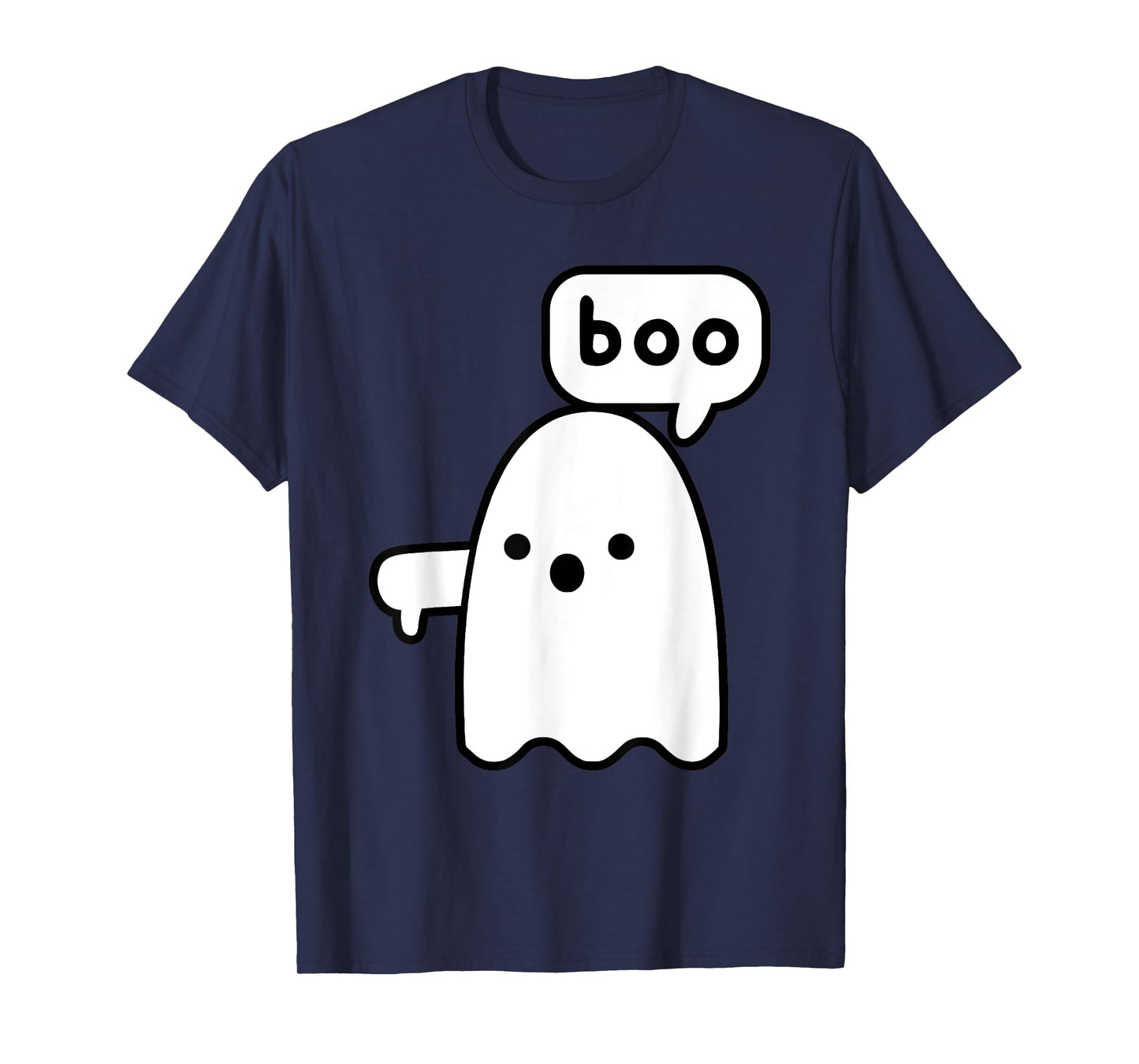 Thumbs Down Ghost Screaming Boo Disapproval Ghost halloween T-Shirt