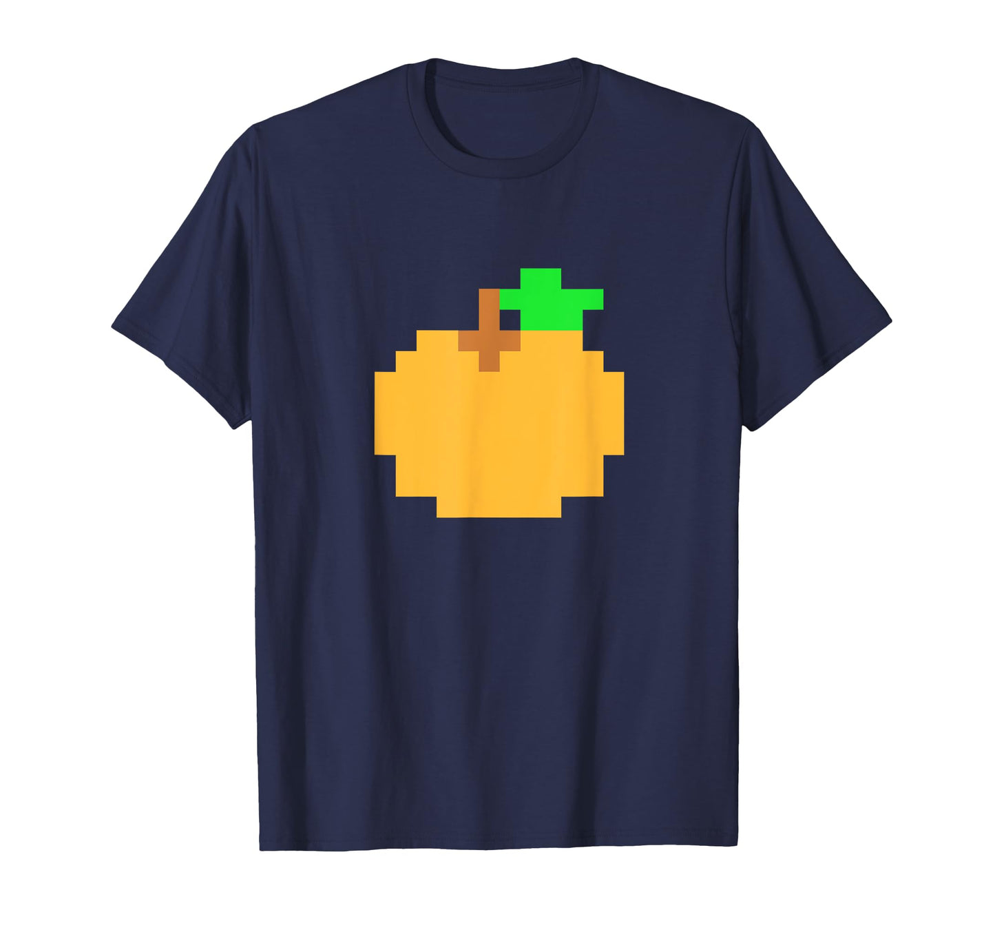 Orange Pixel 8-bit Arcade Video Game Matching Costume Team T-Shirt
