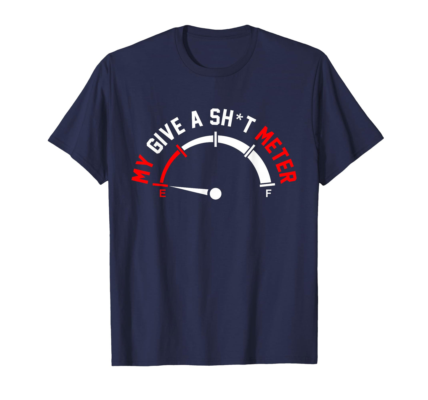 Give A Shitometer Funny Sarcasm Graphic T-Shirt