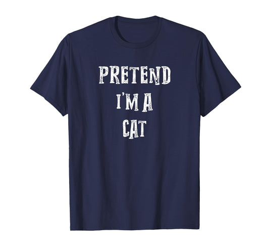Pretend I'm A Cat Halloween Costume Couples Matching T-Shirt