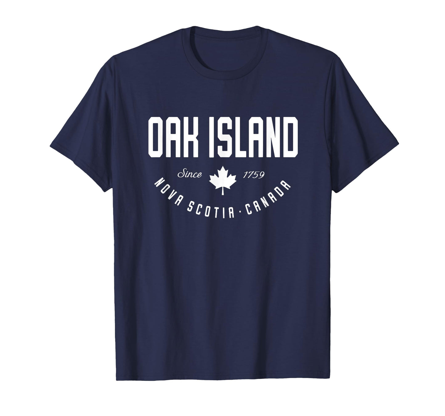 CA Oak Island Nova Scotia Canadian Maple Leaf T-Shirt