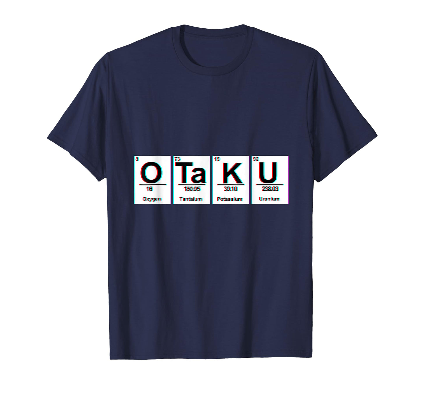 Science Geek Periodic Table Otaku Anime T-Shirt