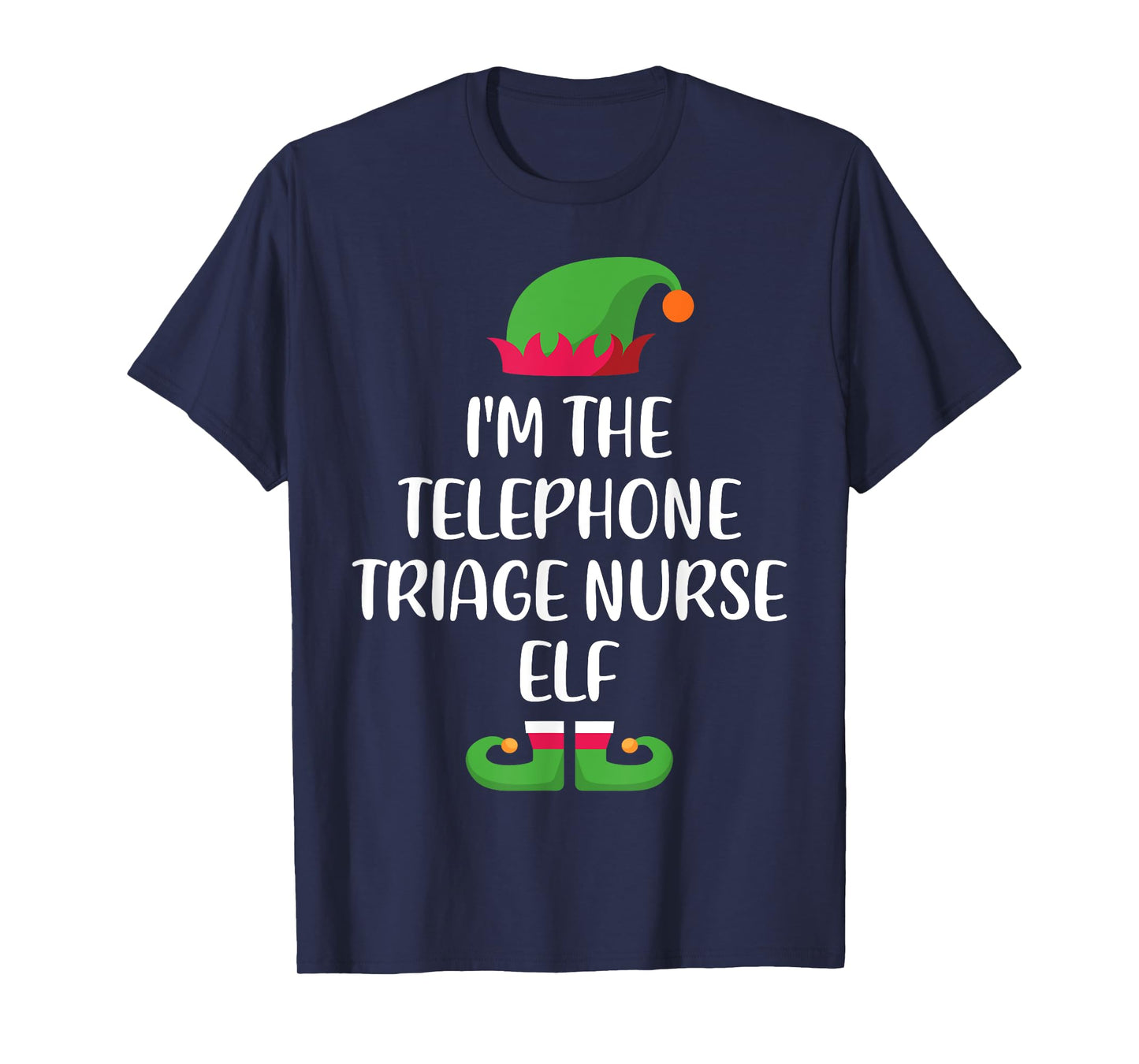 Telephone Triage Nurse Elf Family Matching Christmas Xmas T-Shirt