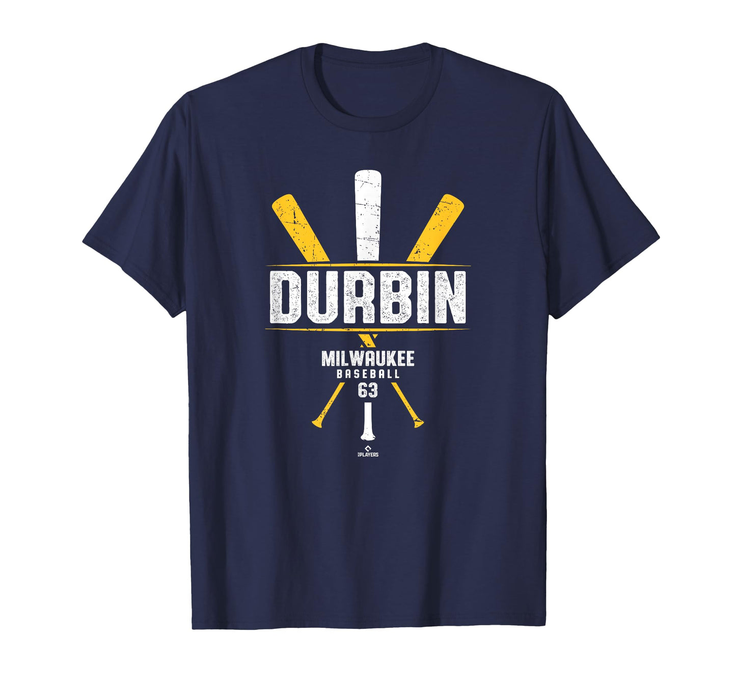 Vintage Baseball Bat Gameday Caleb Durbin Milwaukee Baseball T-Shirt